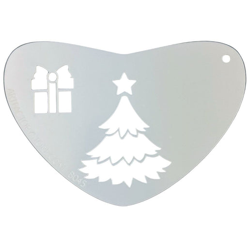 Art Factory | Boomerang Face Painting Stencil - Christmas Tree and Gift (B045)