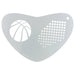 Art Factory - Boomerang Face Painting Stencil - Basketball (B060)