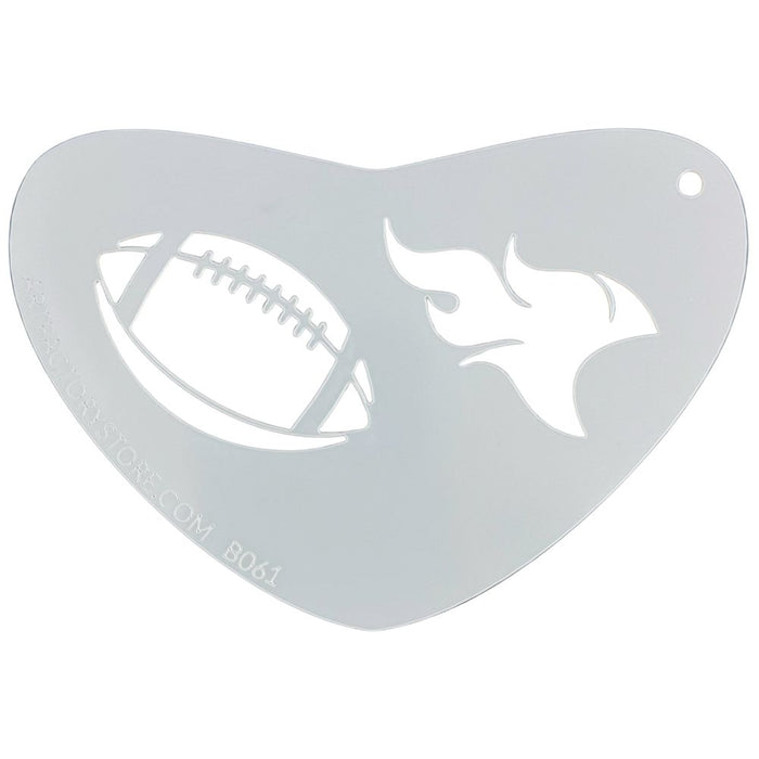 Art Factory - Boomerang Face Painting Stencil - Football (B061)