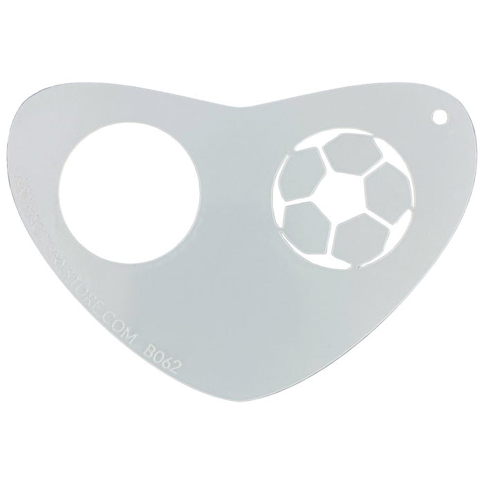 Art Factory - Boomerang Face Painting Stencil - Soccer Ball (B062)