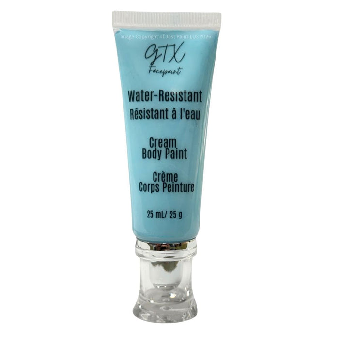 GTX Face Paint | Silicone Based Water Resistant Cream - Bootcut Blue - 25ml Pump Bottle Easy Squeezy Tube