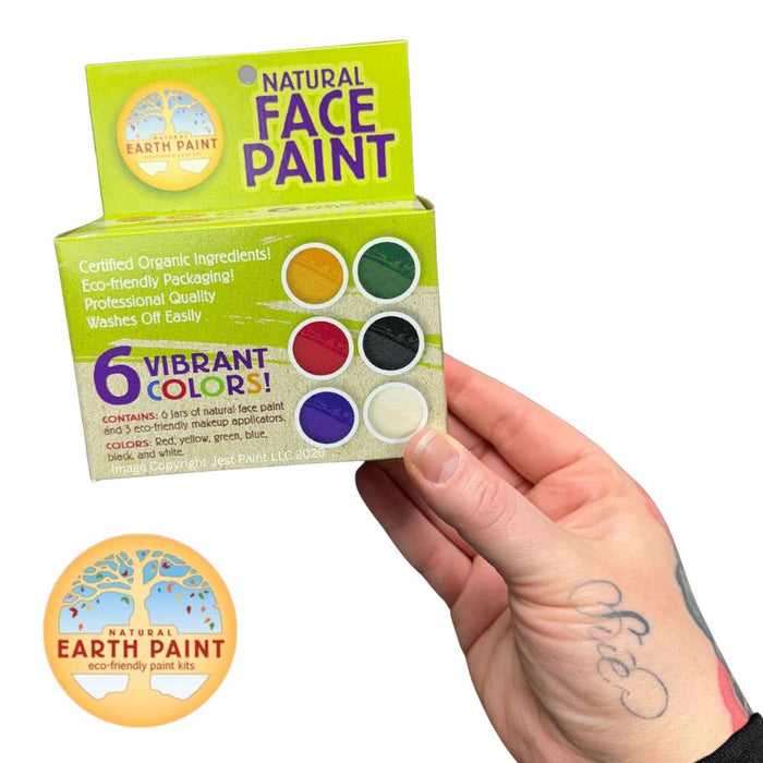 Natural Earth Paint | Natural Face Paint - 6 Color Kit