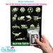 ART FACTORY | Set of 80 Glitter Tattoo Stencils with Display - (BOYSR)  BOYS Collection