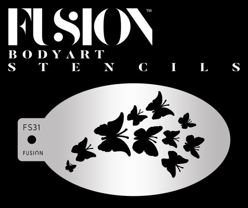 Fusion Body Art | Face Painting Stencil - Butterfly Dream FS31