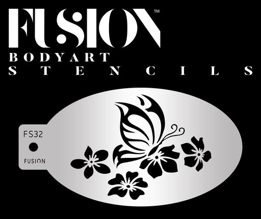 Fusion Body Art | Face Painting Stencil - Butterfly Flutter FS32