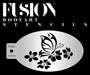 Fusion Body Art | Face Painting Stencil - Butterfly Flutter FS32