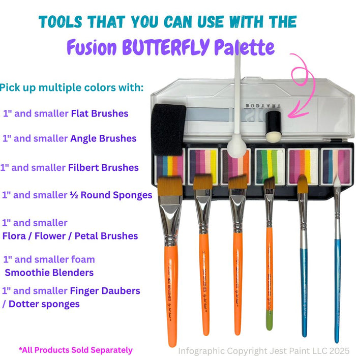 Fusion Body Art  | Face Painting Palette - NEW! Leanne's Butterfly Palette