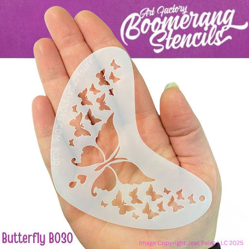 Art Factory | Boomerang Face Painting Stencil - Butterfly (B030)