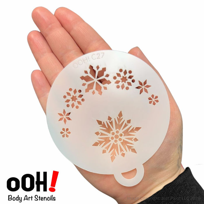 Ooh! Face Painting Stencil | Snowflake Flip #3 (C27)