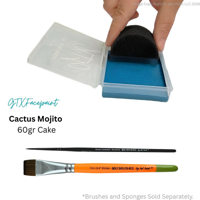 GTX Face Paint | Crafting Cake - Regular Cactus Mojito (Deep Turquoise)  60gr