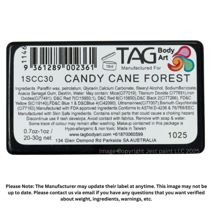 TAG Face Paint | 1 Stroke - Candy Cane Forest  #42