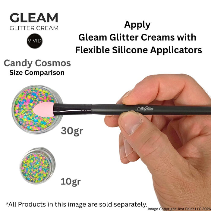 VIVID Glitter |  GLEAM Glitter Cream | Large UV CANDY COSMOS (30gr)