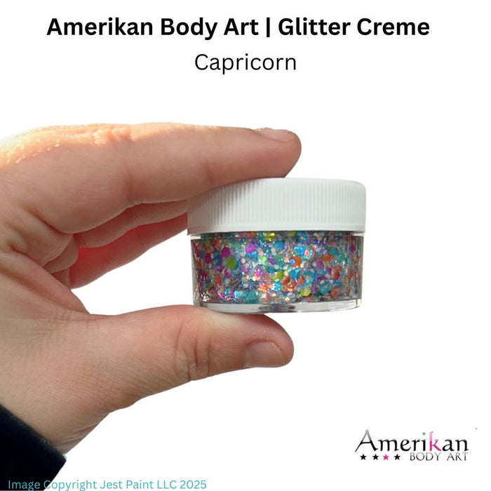 Amerikan Body Art | CHUNKY Glitter Cremes - New Formula - CAPRICORN - .5oz