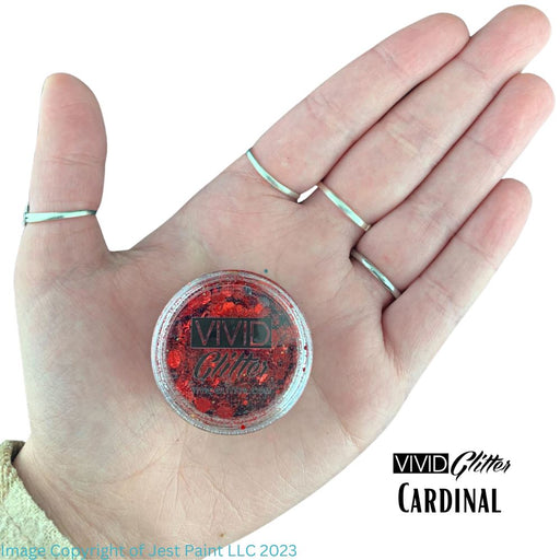 VIVID Glitter | LOOSE Chunky Hair and Body Glitter - Cardinal (7.5gr)