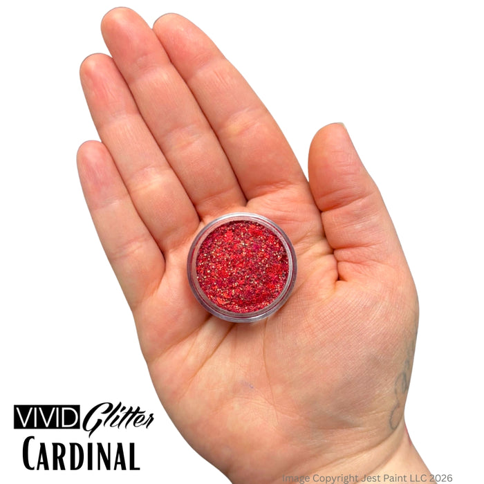 VIVID Glitter |  GLEAM Glitter Cream | Small CARDINAL (10gr)