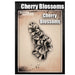 Tattoo Pro  | Body Painting Stencil - SINGLES Cherry Blossoms- S125