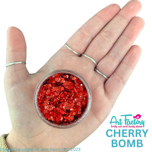 Art Factory | Loose Chunky Glitter - Cherry Bomb (30ml jar)