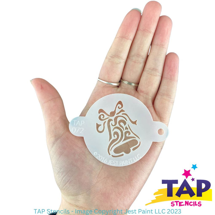 TAP 072 Face Painting Stencil - Christmas Bell