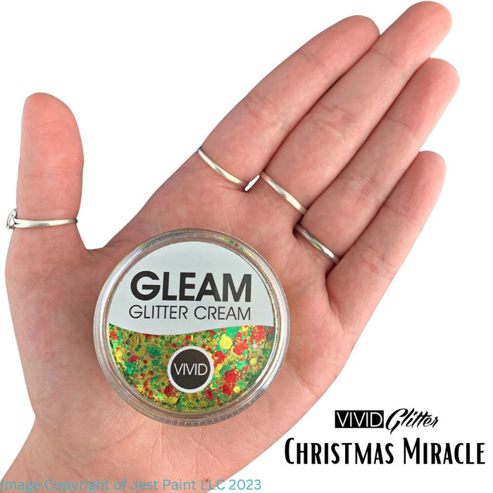 VIVID Glitter |  GLEAM Glitter Cream | Large CHRISTMAS MIRACLE (30gr)