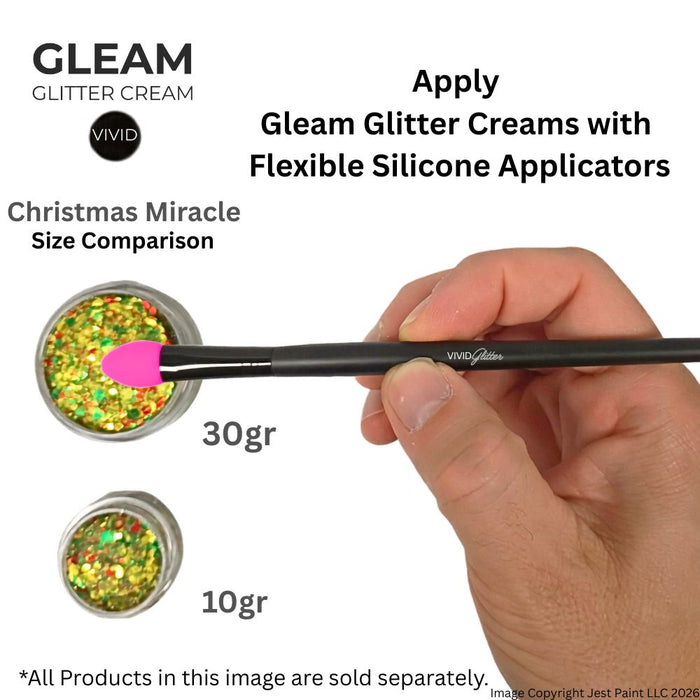 VIVID Glitter |  GLEAM Glitter Cream | Small CHRISTMAS MIRACLE (10gr)