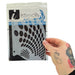 Vargas Stencil - Body Painting Stencil- NEW Circles (5701)