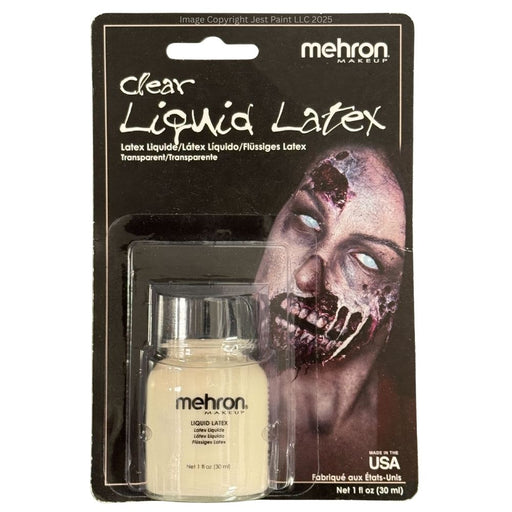Mehron |  Liquid Latex - (7001) CLEAR (carded) - 1 fl oz.