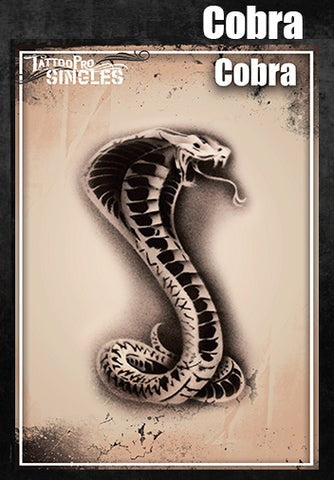 Tattoo Pro  | Body Painting Stencil - SINGLES Cobra - S111