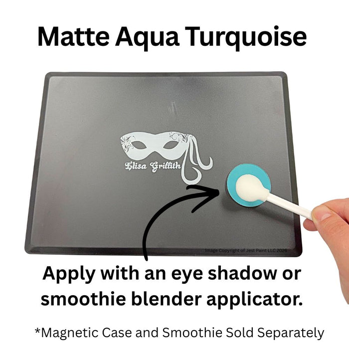 Color Me Pro Face Painting Powder by Elisa Griffith | Matte Aqua Turquoise (3.5 gr)