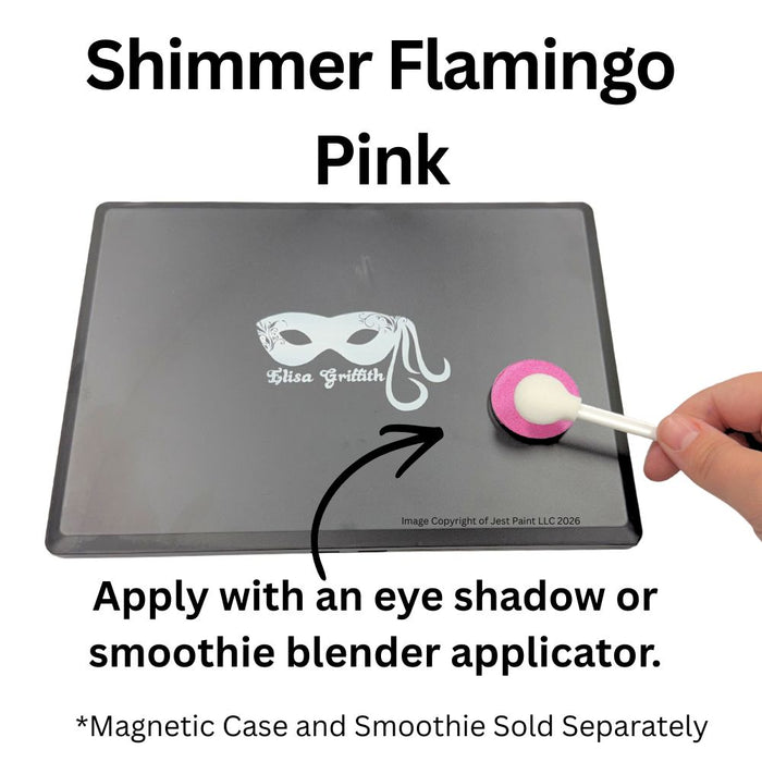 Color Me Pro Face Painting Powder by Elisa Griffith | Shimmer Flamingo Pink (3.5 gr)