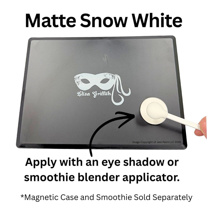 Color Me Pro Face Painting Powder by Elisa Griffith | Powder Pan - Matte Snow White (3.5 gr)