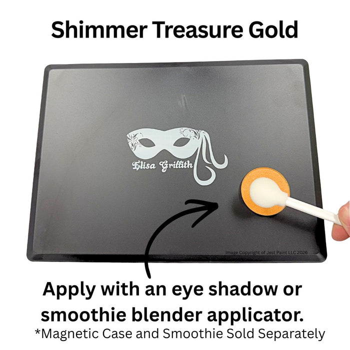 Color Me Pro Face Painting Powder by Elisa Griffith | Shimmer Treasure Gold (3.5 gr)