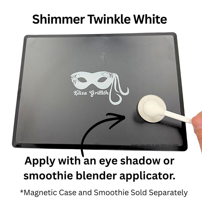 Color Me Pro Face Painting Powder by Elisa Griffith | Shimmer Twinkle White (3.5 gr)