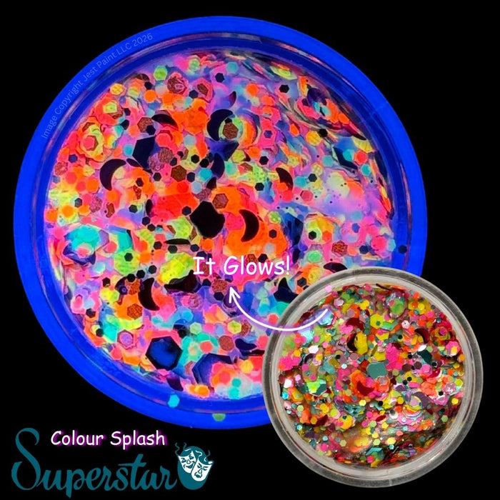 Superstar | Chunky Glitter Cream - Colour Splash (10gr Jar)
