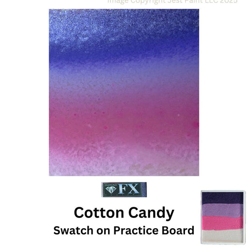 DFX Face Paint Rainbow Cake - LARGE COTTON CANDY - (RS50-9) Approx. Net Wt. 1.48oz/ 40gr  #9