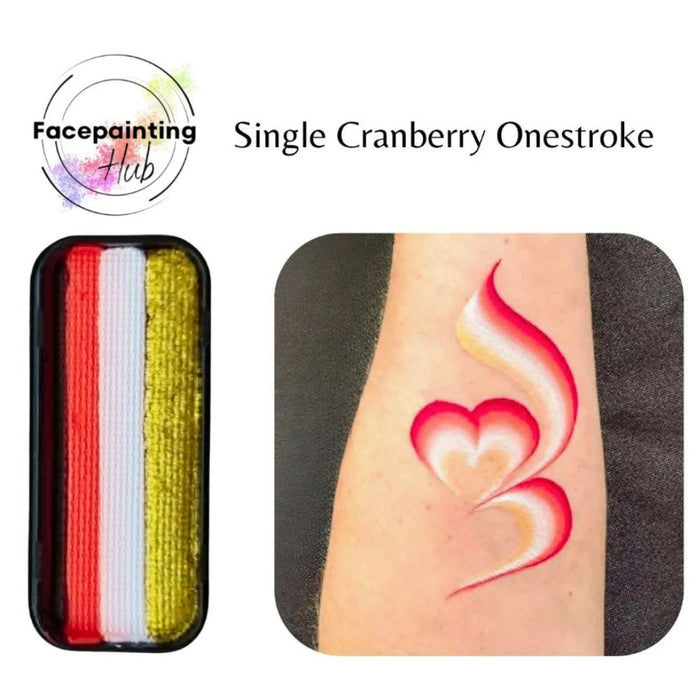 Facepainting Hub |  OneStroke Palette Single Refill - CRANBERRY - 14gr