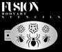 Fusion Body Art | Face Painting Stencil - Crawling Spider & Web FS33