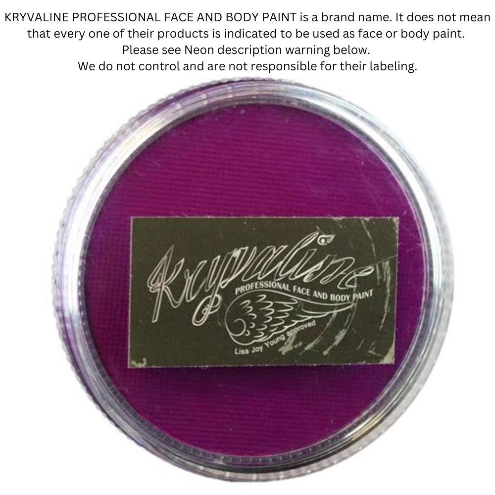 Kryvaline Paint (Creamy line) - Neon Fluorescent Purple 30gr (SFX - No ...