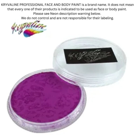 Kryvaline Paint (Creamy line) - Neon Fluorescent Purple 30gr (SFX - Non Cosmetic)