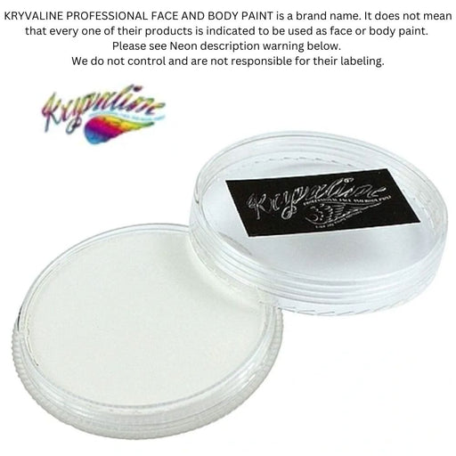 Kryvaline Paint (Creamy line) - Neon Fluorescent (CLEAR )White 30gr (SFX - Non Cosmetic)