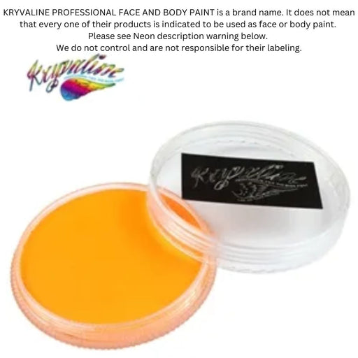 Kryvaline Paint (Creamy line) - Neon Fluorescent Yellow 30gr (SFX - Non Cosmetic)