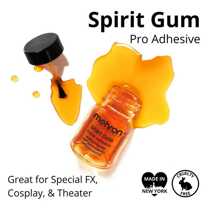 Mehron | Standard Spirit Gum Liquid Adhesive - 1oz Bottle