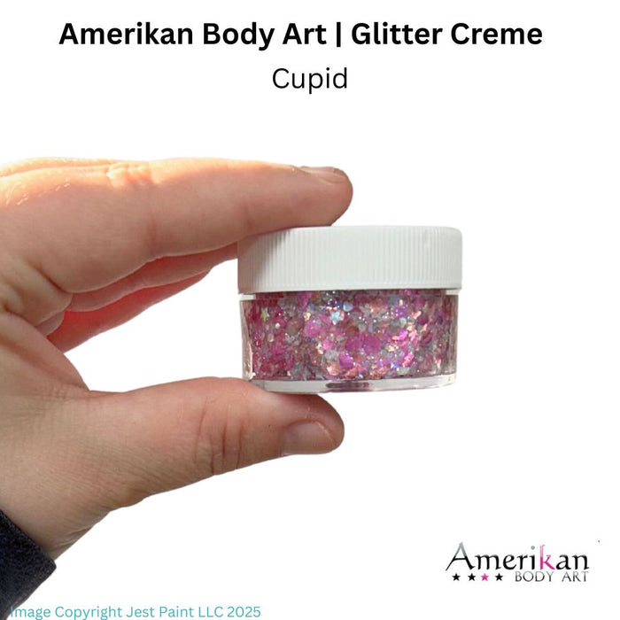 Amerikan Body Art | CHUNKY Glitter Cremes - New Formula - CUPID - .5oz