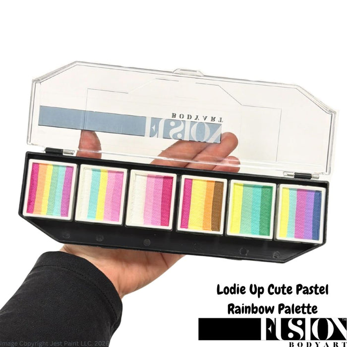 Fusion Body Art  | Lodie Up Face Painting Palette - Cute Pastel Rainbow