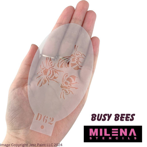 MILENA STENCILS | Face Painting Stencil Set -  (Busy Bees)  D62