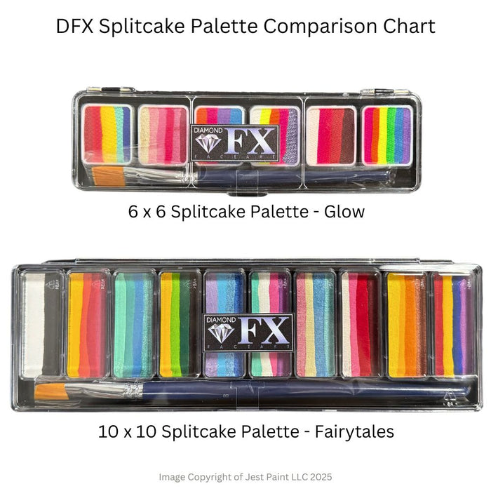 Diamond FX Face Paint - Ultimate Splitcake Palette - Fairytales (10x10g)