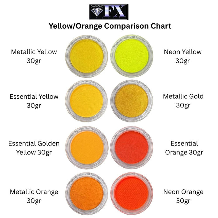 Diamond FX Face Paint Essential - Yellow 30gr