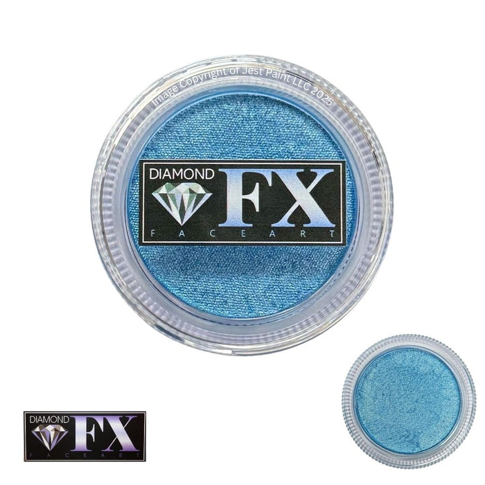 Diamond FX Face Paint - Metallic Baby Blue 30gr