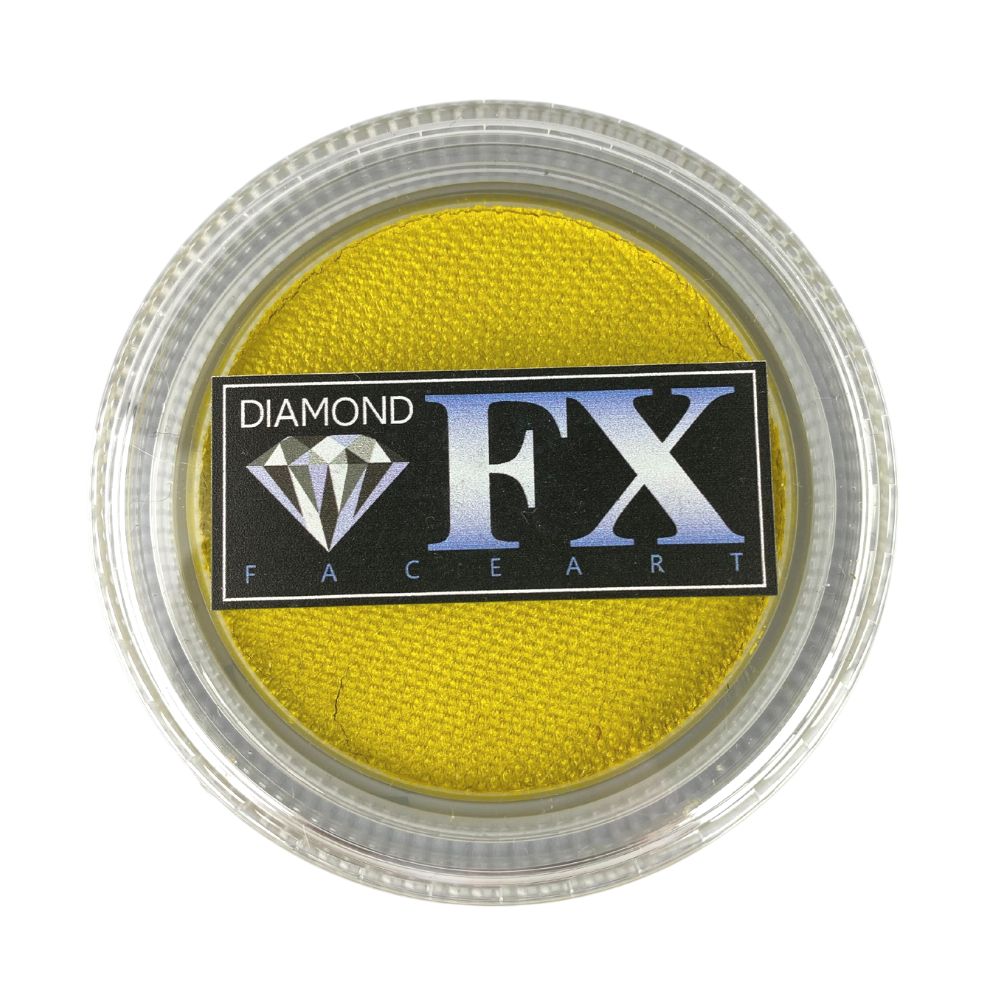 Diamond FX Face Paint Metallic Yellow 30gr — Jest Paint Face Paint