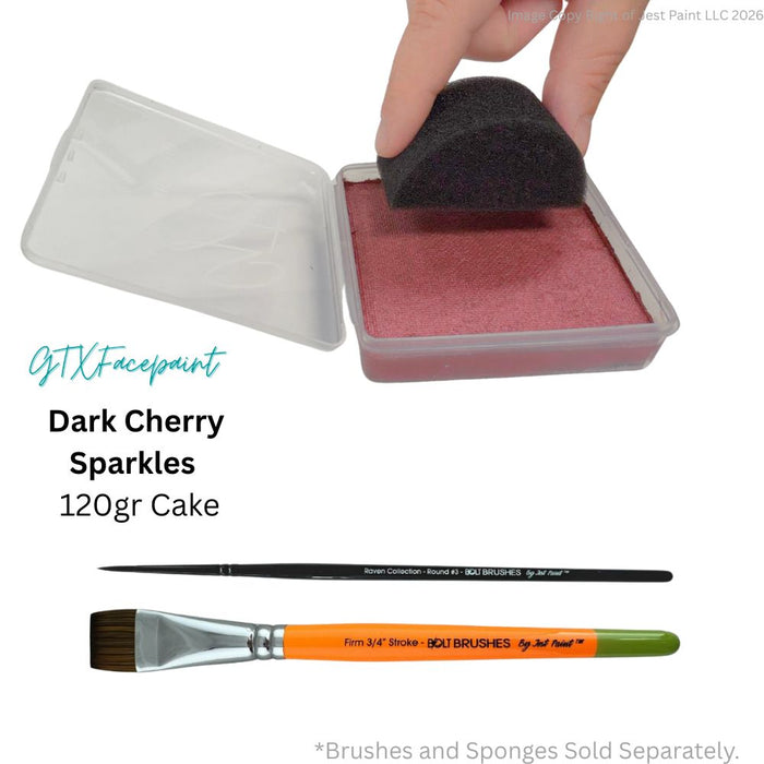 GTX Face Paint | Crafting Cake - Metallic Dark Cherry Sparkles 120gr