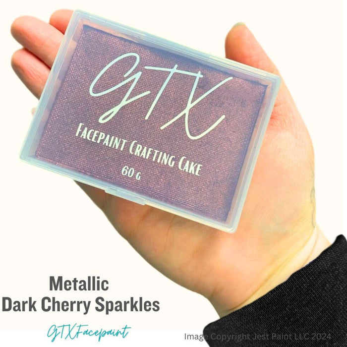 GTX Face Paint | Crafting Cake - Metallic Dark Cherry Sparkles  60gr